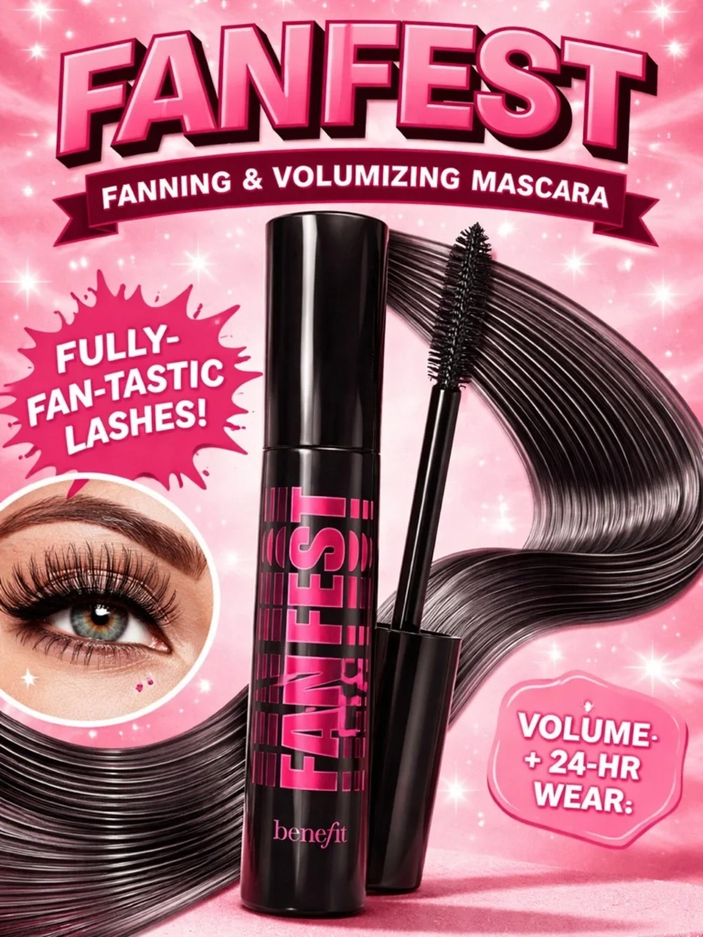 Benefit FanFest Fanning & Volumizing Mascara — Deluxe Sample 0.10oz
